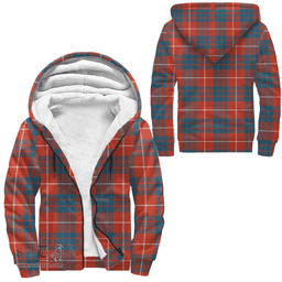 Scottish Hamilton Ancient Clan Tartan Sherpa Hoodie - Scottish Plaid Hoodies Scottish Plaid Tartan Plaid - ScotsTee - scotstee.com