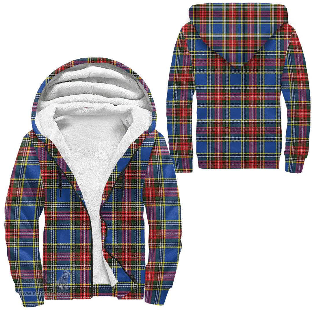Scottish Macbeth Modern Clan Tartan Sherpa Hoodie - Scottish Plaid Hoodies Scottish Plaid Tartan Plaid - ScotsTee - scotstee.com