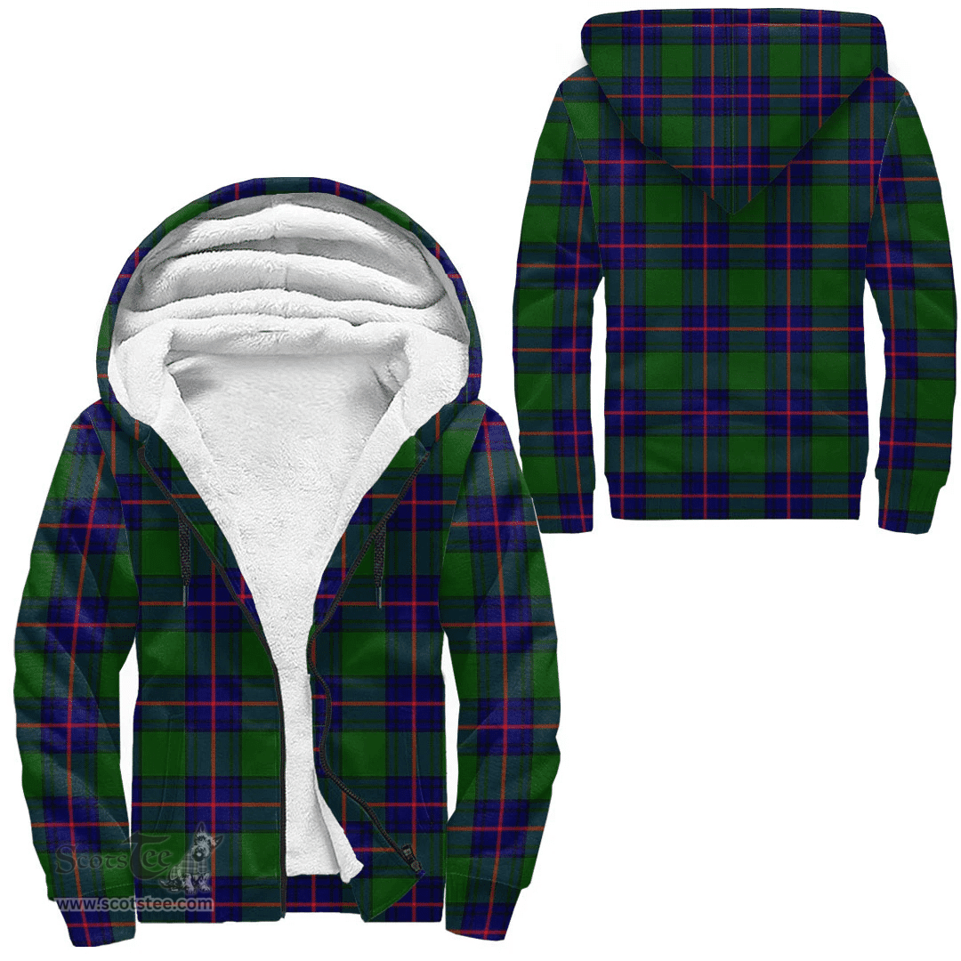Scottish Shaw Modern Clan Tartan Sherpa Hoodie - Scottish Plaid Hoodies Scottish Plaid Tartan Plaid - ScotsTee - scotstee.com