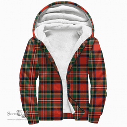 Scottish Stewart Royal Modern Clan Tartan Sherpa Hoodie - Scottish Plaid Hoodies Scottish Plaid Tartan Plaid - ScotsTee - scotstee.com