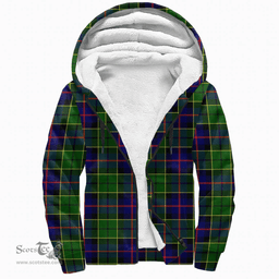 Scottish Forsyth Modern Clan Tartan Sherpa Hoodie - Scottish Plaid Hoodies Scottish Plaid Tartan Plaid - ScotsTee - scotstee.com