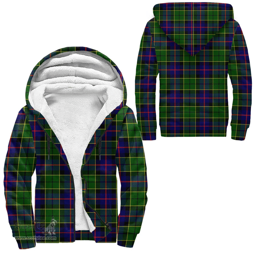 Scottish Forsyth Modern Clan Tartan Sherpa Hoodie - Scottish Plaid Hoodies Scottish Plaid Tartan Plaid - ScotsTee - scotstee.com