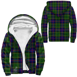 Scottish Forsyth Modern Clan Tartan Sherpa Hoodie - Scottish Plaid Hoodies Scottish Plaid Tartan Plaid - ScotsTee - scotstee.com