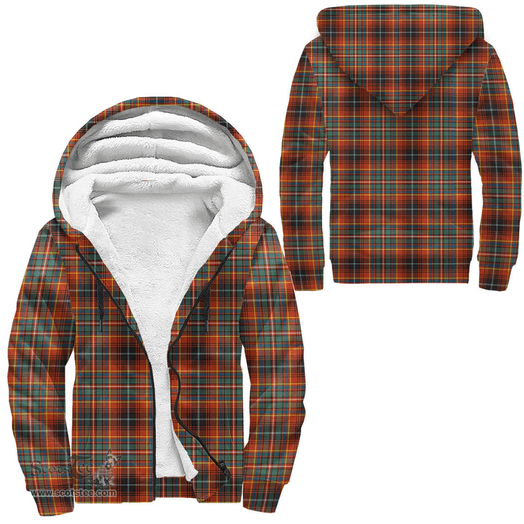 Scottish Innes Ancient Clan Tartan Sherpa Hoodie - Scottish Plaid Hoodies Scottish Plaid Tartan Plaid - ScotsTee - scotstee.com