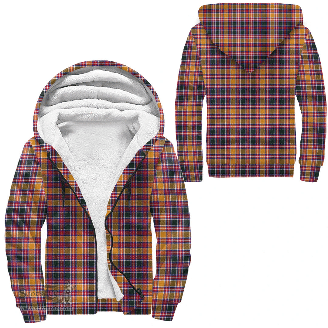 Scottish Jacobite Clan Tartan Sherpa Hoodie - Scottish Plaid Hoodies Scottish Plaid Tartan Plaid - ScotsTee - scotstee.com