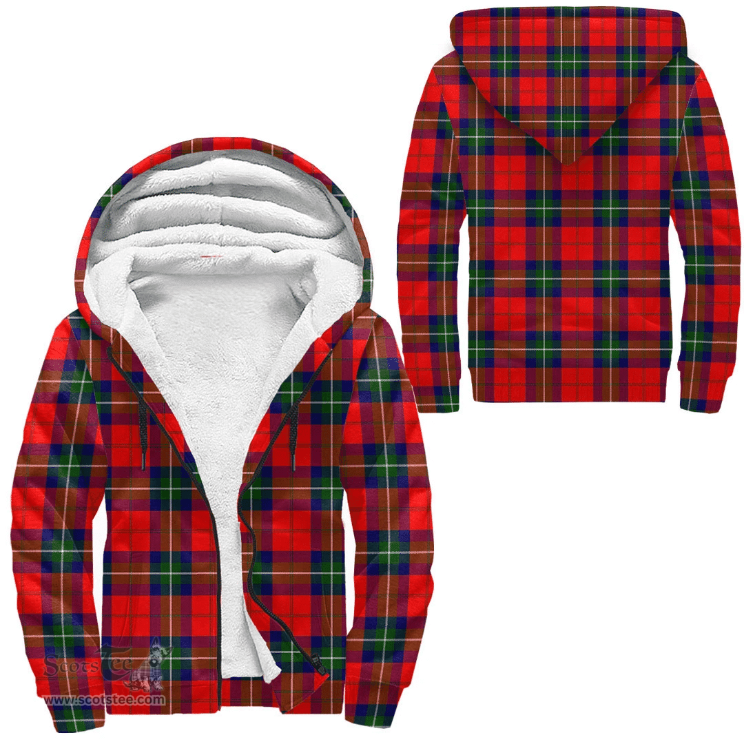 Scottish Ruthven Modern Clan Tartan Sherpa Hoodie - Scottish Plaid Hoodies Scottish Plaid Tartan Plaid - ScotsTee - scotstee.com
