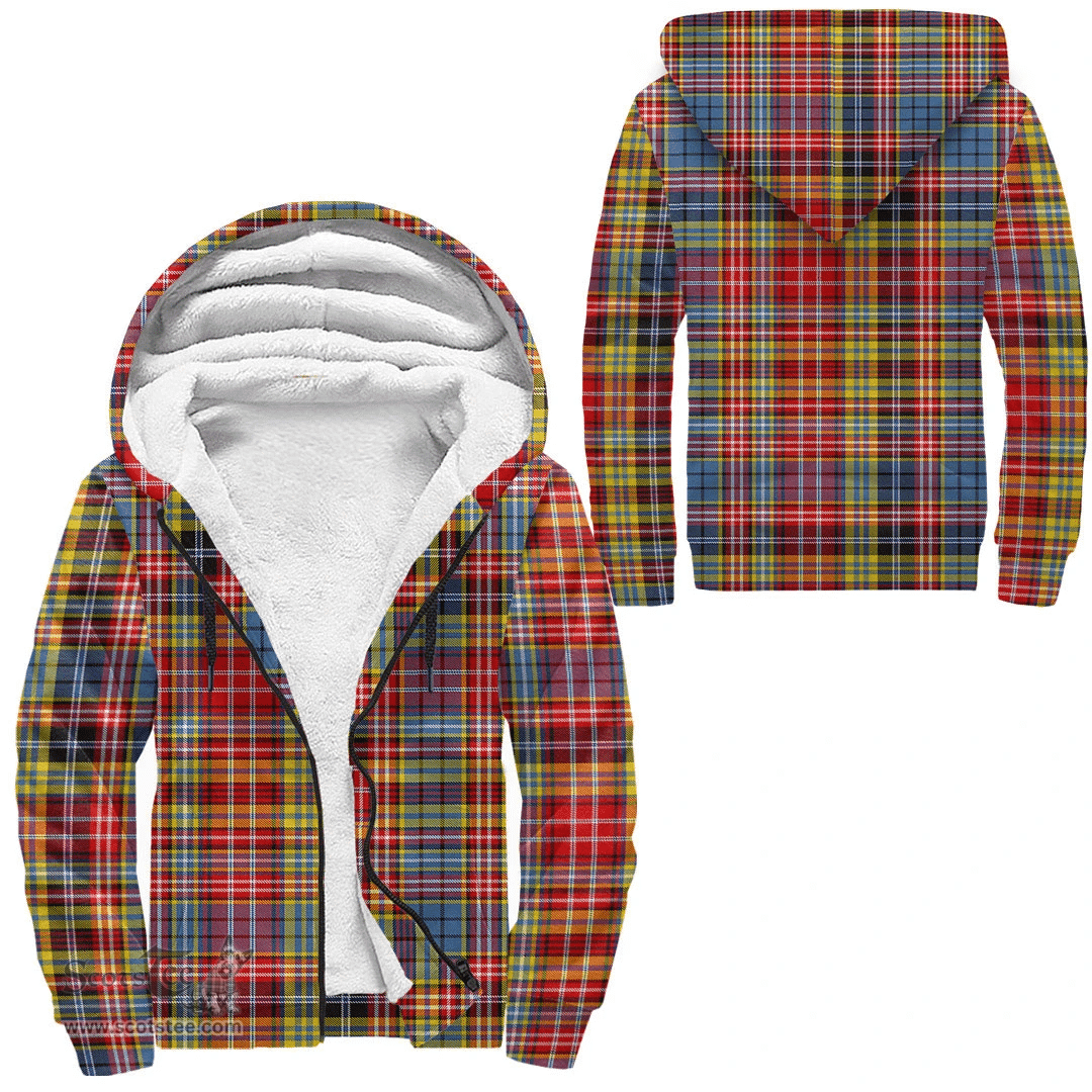 Scottish Drummond Of Strathallan Clan Tartan Sherpa Hoodie - Scottish Plaid Hoodies Scottish Plaid Tartan Plaid - ScotsTee - scotstee.com