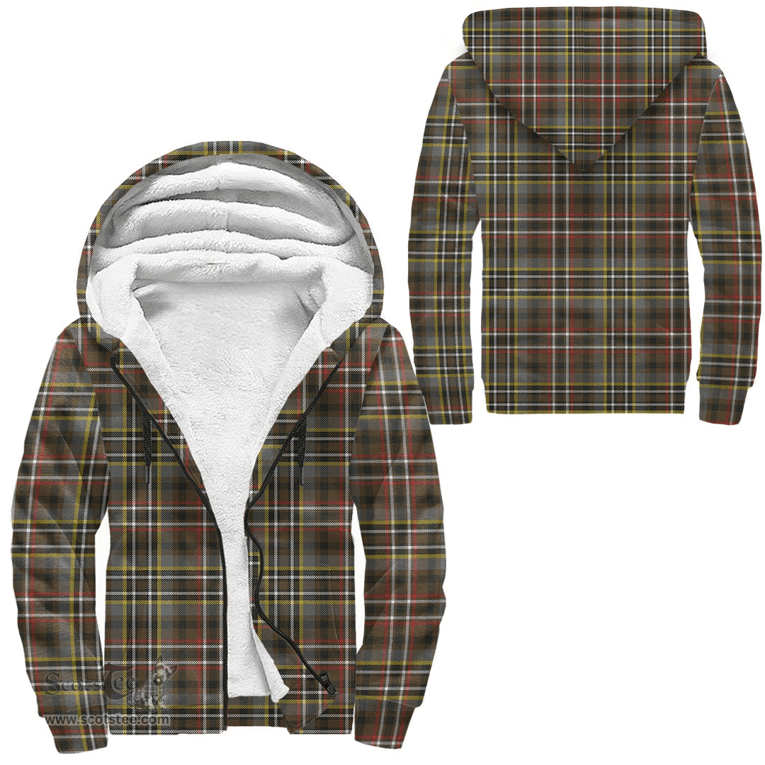 Scottish Scott Green Weathered Clan Tartan Sherpa Hoodie - Scottish Plaid Hoodies Scottish Plaid Tartan Plaid - ScotsTee - scotstee.com