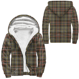Scottish Scott Green Weathered Clan Tartan Sherpa Hoodie - Scottish Plaid Hoodies Scottish Plaid Tartan Plaid - ScotsTee - scotstee.com