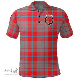 Scottish Moubray Clan Tartan Polo Shirt - Crest Classic Scottish Plaid Tartan Plaid