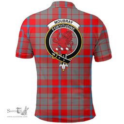 Scottish Moubray Clan Tartan Polo Shirt - Crest Classic Scottish Plaid Tartan Plaid