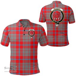 Scottish Moubray Clan Tartan Polo Shirt - Crest Classic Scottish Plaid Tartan Plaid