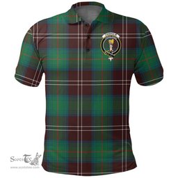 Scottish Chisholm Hunting Ancient Clan Tartan Polo Shirt - Crest Classic Scottish Plaid Tartan Plaid
