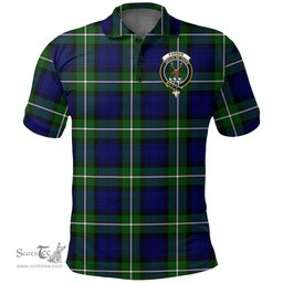 Scottish Forbes Modern Clan Tartan Polo Shirt - Crest Classic Scottish Plaid Tartan Plaid