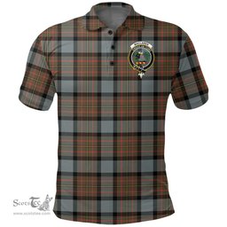 Scottish Maclaren Weathered Clan Tartan Polo Shirt - Crest Classic Scottish Plaid Tartan Plaid