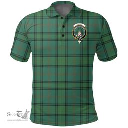 Scottish Ross Hunting Ancient Clan Tartan Polo Shirt - Crest Classic Scottish Plaid Tartan Plaid
