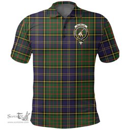 Scottish Macmillan Hunting Modern Clan Tartan Polo Shirt - Crest Classic Scottish Plaid Tartan Plaid