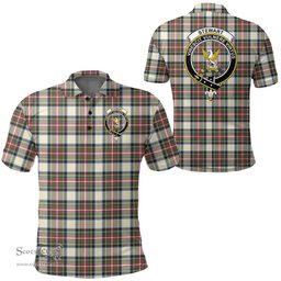 Scottish Stewart Dress Ancient Clan Tartan Polo Shirt - Crest Classic Scottish Plaid Tartan Plaid