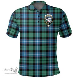 Scottish Galbraith Ancient Clan Tartan Polo Shirt - Crest Classic Scottish Plaid Tartan Plaid