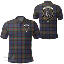 Scottish Fletcher Of Dunans Clan Tartan Polo Shirt - Crest Classic Scottish Plaid Tartan Plaid