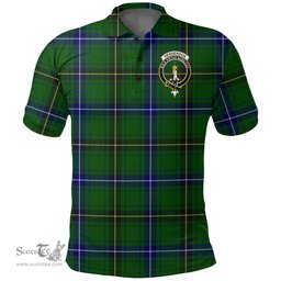 Scottish Henderson Modern Clan Tartan Polo Shirt - Crest Classic Scottish Plaid Tartan Plaid
