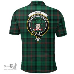 Scottish Ross Hunting Modern Clan Tartan Polo Shirt - Crest Classic Scottish Plaid Tartan Plaid