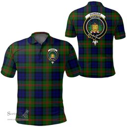 Scottish Dundas Modern Clan Tartan Polo Shirt - Crest Classic Scottish Plaid Tartan Plaid