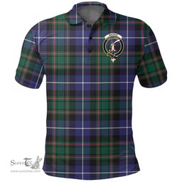 Scottish Macrae Hunting Modern Clan Tartan Polo Shirt - Crest Classic Scottish Plaid Tartan Plaid