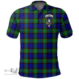 Scottish Sempill Modern Clan Tartan Polo Shirt - Crest Classic Scottish Plaid Tartan Plaid