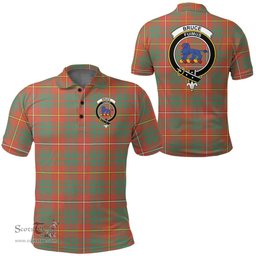 Scottish Bruce Ancient Clan Tartan Polo Shirt - Crest Classic Scottish Plaid Tartan Plaid