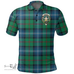 Scottish Urquhart Ancient Clan Tartan Polo Shirt - Crest Classic Scottish Plaid Tartan Plaid