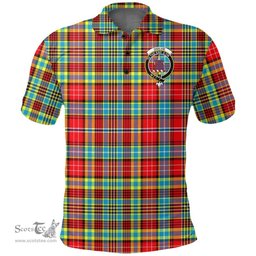 Scottish Ogilvie Hunting Ancient Clan Tartan Polo Shirt - Crest Classic Scottish Plaid Tartan Plaid