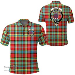 Scottish Ogilvie Hunting Ancient Clan Tartan Polo Shirt - Crest Classic Scottish Plaid Tartan Plaid