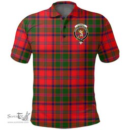 Scottish Stewart Of Appin Modern Clan Tartan Polo Shirt - Crest Classic Scottish Plaid Tartan Plaid