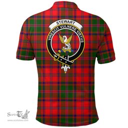 Scottish Stewart Of Appin Modern Clan Tartan Polo Shirt - Crest Classic Scottish Plaid Tartan Plaid