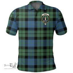 Scottish Mackay Ancient Clan Tartan Polo Shirt - Crest Classic Scottish Plaid Tartan Plaid