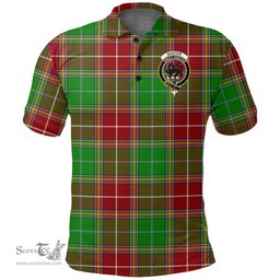 Scottish Baxter Clan Tartan Polo Shirt - Crest Classic Scottish Plaid Tartan Plaid