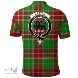 Scottish Baxter Clan Tartan Polo Shirt - Crest Classic Scottish Plaid Tartan Plaid