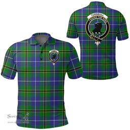 Scottish Turnbull Hunting Clan Tartan Polo Shirt - Crest Classic Scottish Plaid Tartan Plaid
