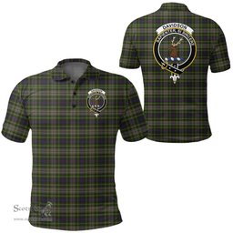 Scottish Davidson Tulloch Dress Clan Tartan Polo Shirt - Crest Classic Scottish Plaid Tartan Plaid