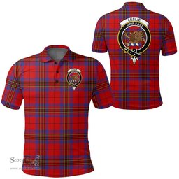Scottish Leslie Modern Clan Tartan Polo Shirt - Crest Classic Scottish Plaid Tartan Plaid