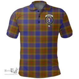 Scottish Balfour Modern Clan Tartan Polo Shirt - Crest Classic Scottish Plaid Tartan Plaid