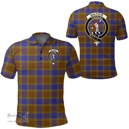 Scottish Balfour Modern Clan Tartan Polo Shirt - Crest Classic Scottish Plaid Tartan Plaid