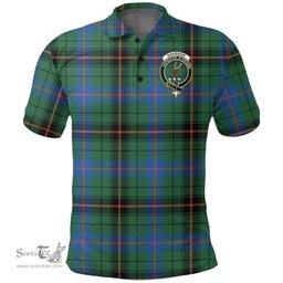 Scottish Davidson Ancient Clan Tartan Polo Shirt - Crest Classic Scottish Plaid Tartan Plaid