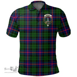Scottish Morrison Modern Clan Tartan Polo Shirt - Crest Classic Scottish Plaid Tartan Plaid