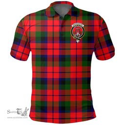 Scottish Macnaughton Modern Clan Tartan Polo Shirt - Crest Classic Scottish Plaid Tartan Plaid