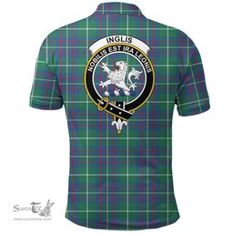 Scottish Inglis Ancient Clan Tartan Polo Shirt - Crest Classic Scottish Plaid Tartan Plaid