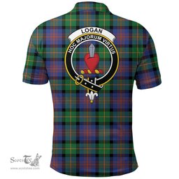 Scottish Logan Ancient Clan Tartan Polo Shirt - Crest Classic Scottish Plaid Tartan Plaid