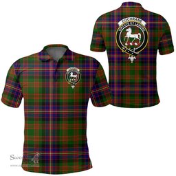 Scottish Cochrane Modern Clan Tartan Polo Shirt - Crest Classic Scottish Plaid Tartan Plaid