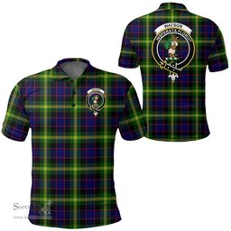 Scottish Watson Modern Clan Tartan Polo Shirt - Crest Classic Scottish Plaid Tartan Plaid
